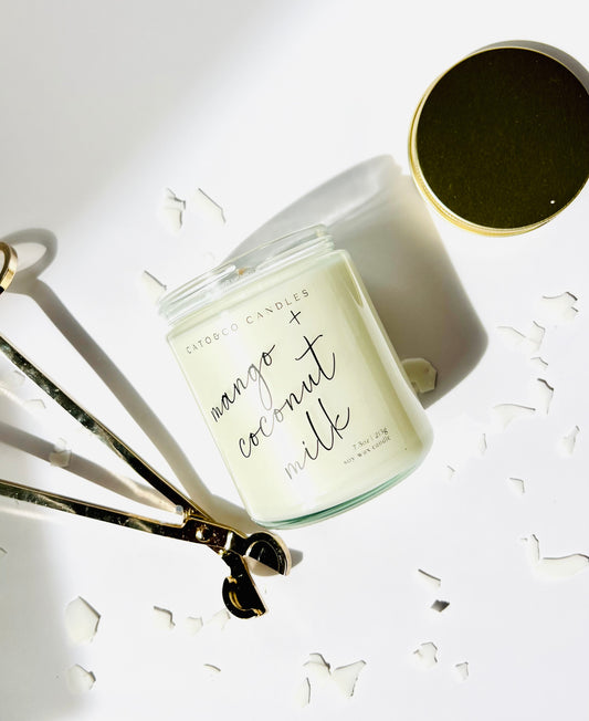 Mango + Coconut Milk | Clear Jar Candle