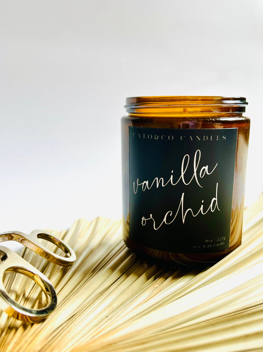 Vanilla Orchid | Amber Jar Candle