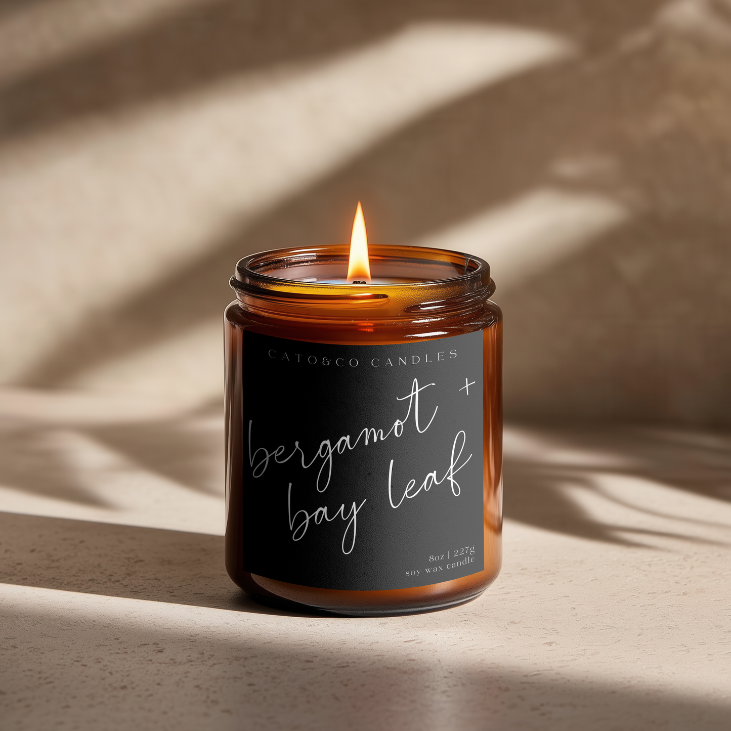 Bergamot + Bay Leaf | Amber Jar Candle