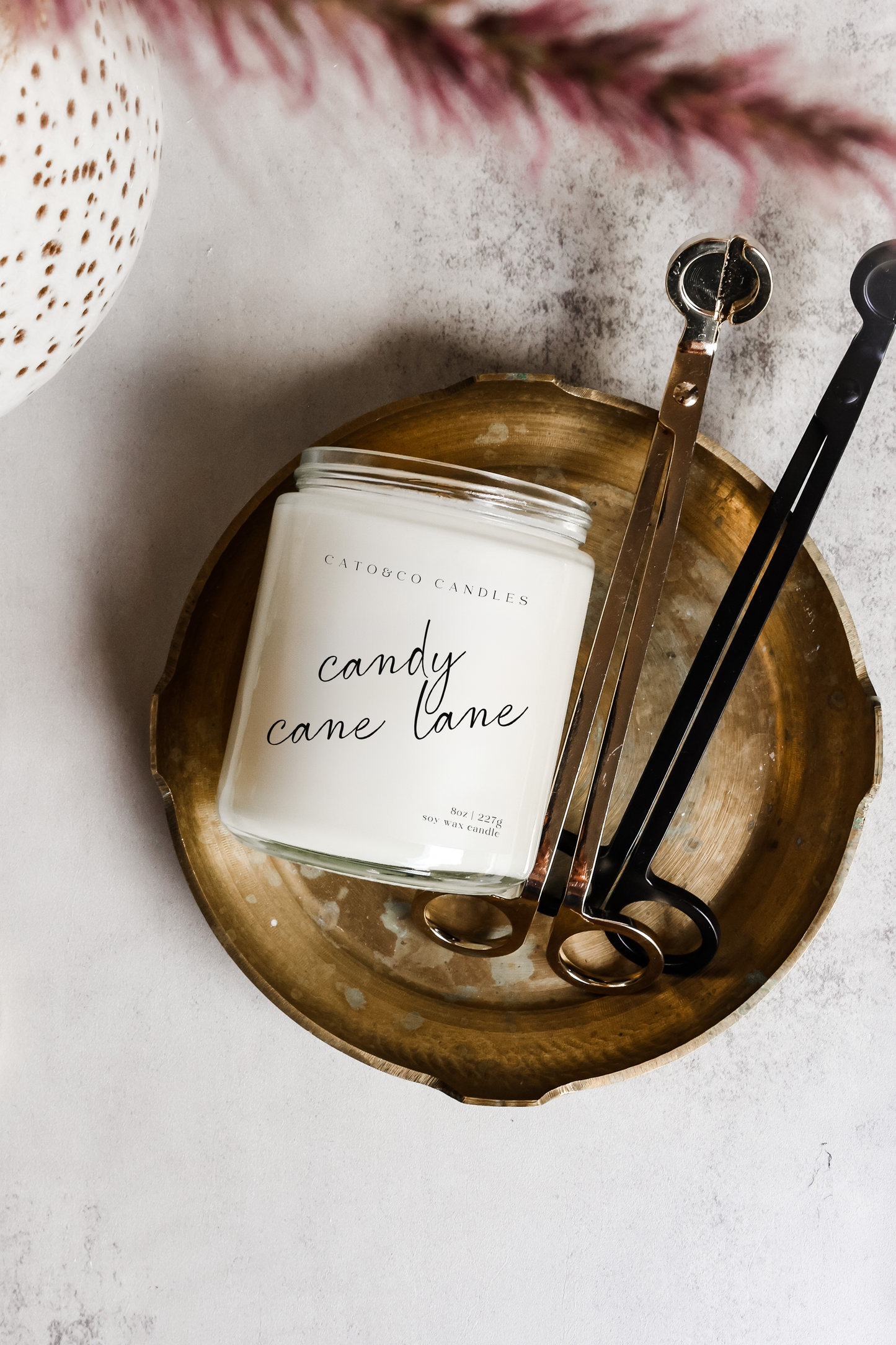 Candy Cane Lane | Clear Jar Candle