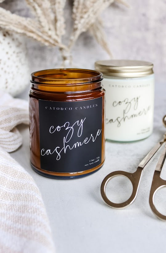 Cozy Cashmere | Clear Jar Candle