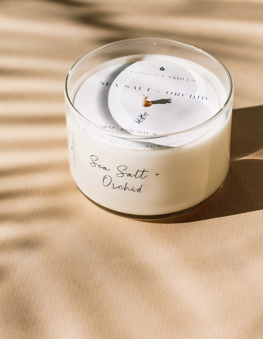 Sea Salt + Orchid | Mini Candle